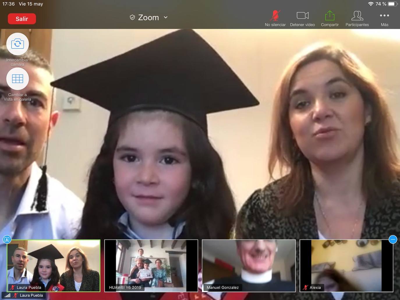 Los alumnos de Infantil del Colegio Peñacorada disfrutaron de la celebración de su salto a Primaria en una ceremonia única gracias a los medios telemáticos. 