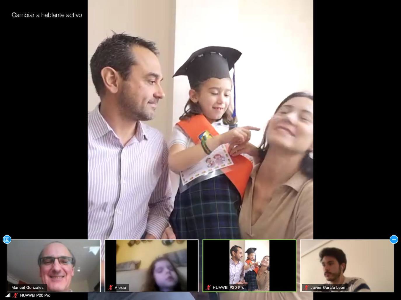 Los alumnos de Infantil del Colegio Peñacorada disfrutaron de la celebración de su salto a Primaria en una ceremonia única gracias a los medios telemáticos. 