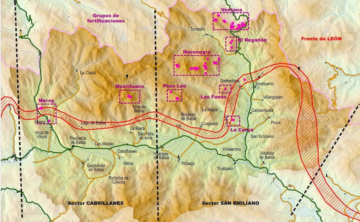 Mapa de las fortificaciones.