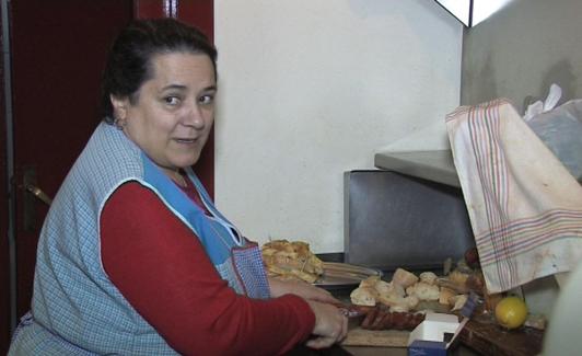 Carmen, en la cocina de El Infierno.