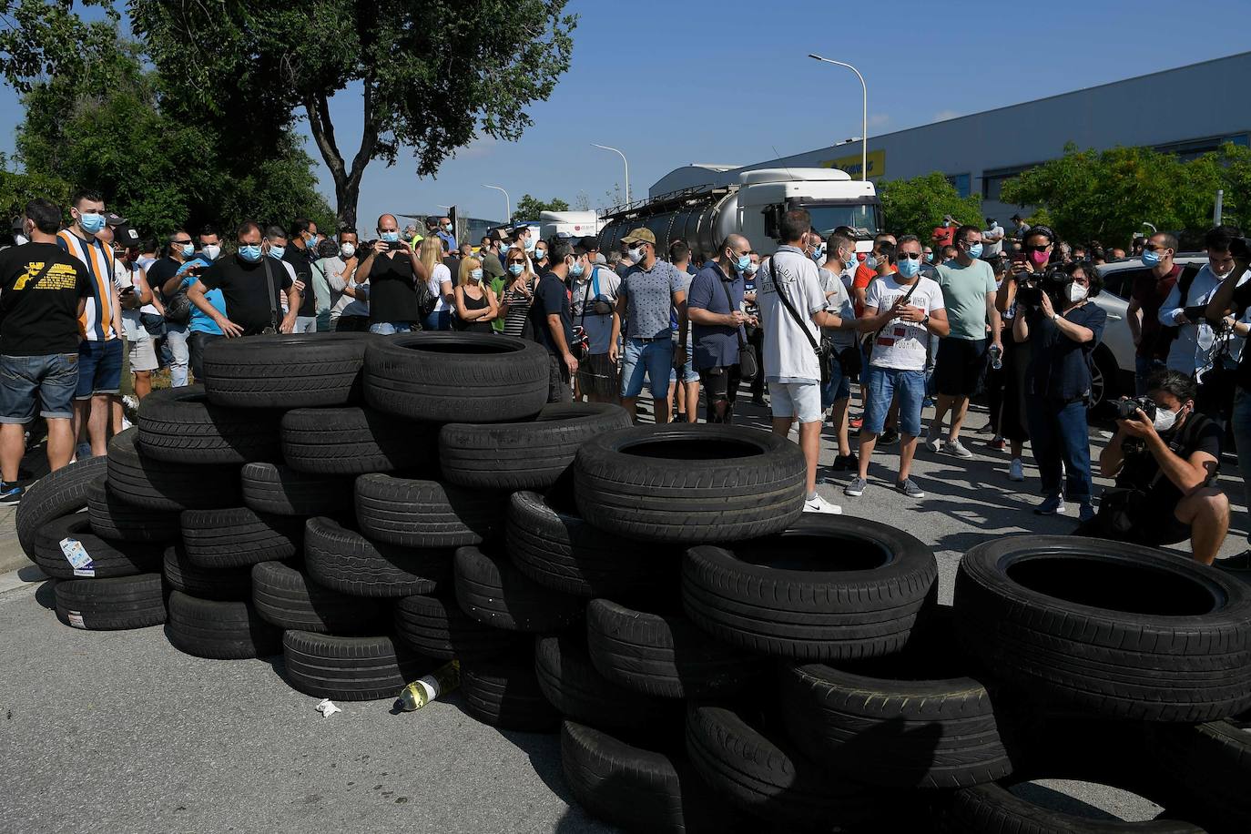 Fotos: Las protestas por el cierre de Nissan, en imágenes