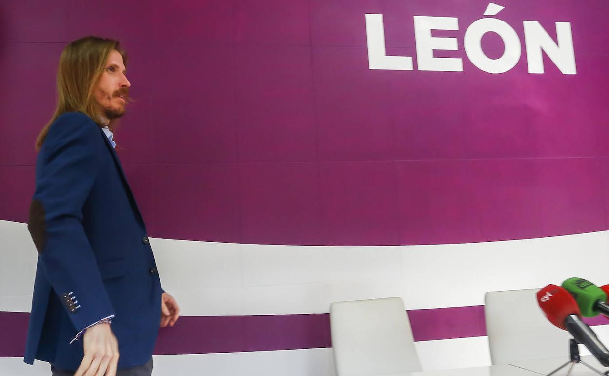 El secretario general de Podemos Castilla y León, Pablo Fernández.