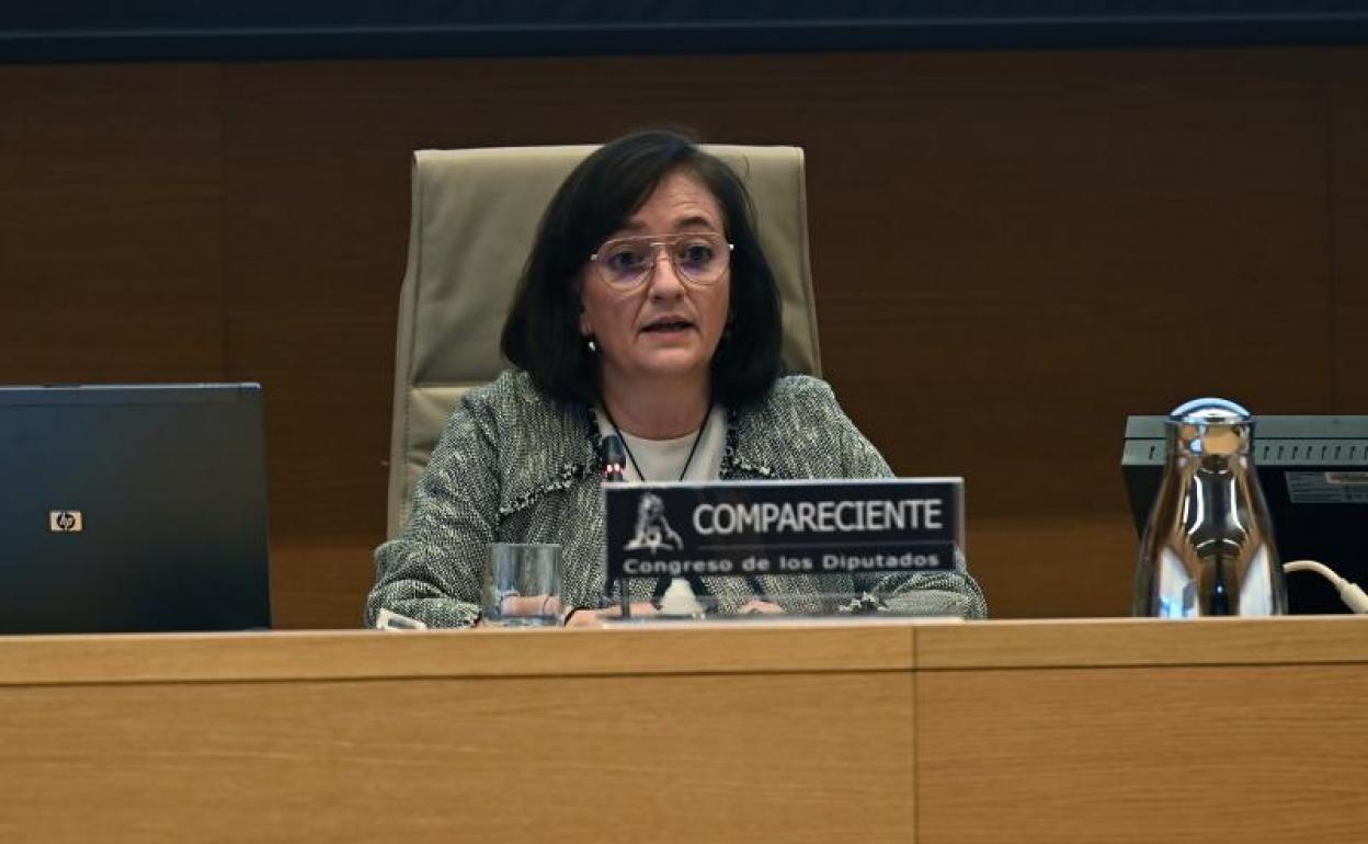 Cristina Herrero, presidenta de la AIReF, en el Congreso de los Diputados 