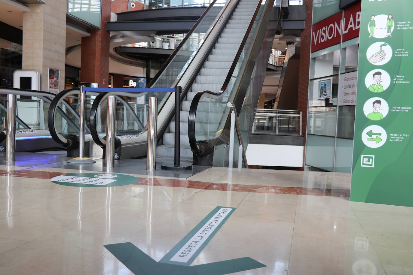 Espacio León ha preparado una serie de medidas de seguridad para un regreso protegidos a la actividad comercial.