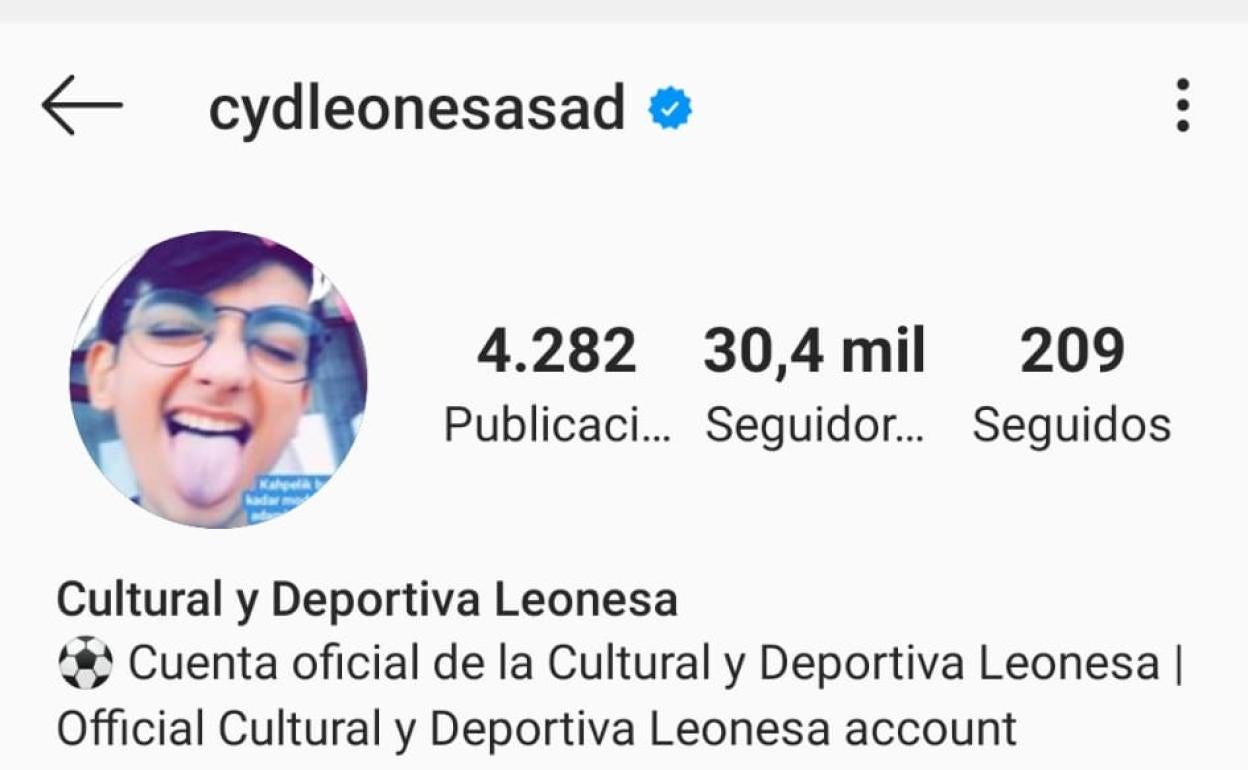 Imagen que lucía el perfil oficial del club en Instagram.