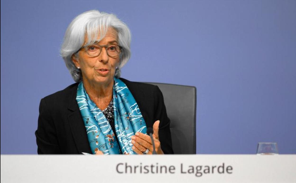 La presidenta del BCE, Christine Lagarde.