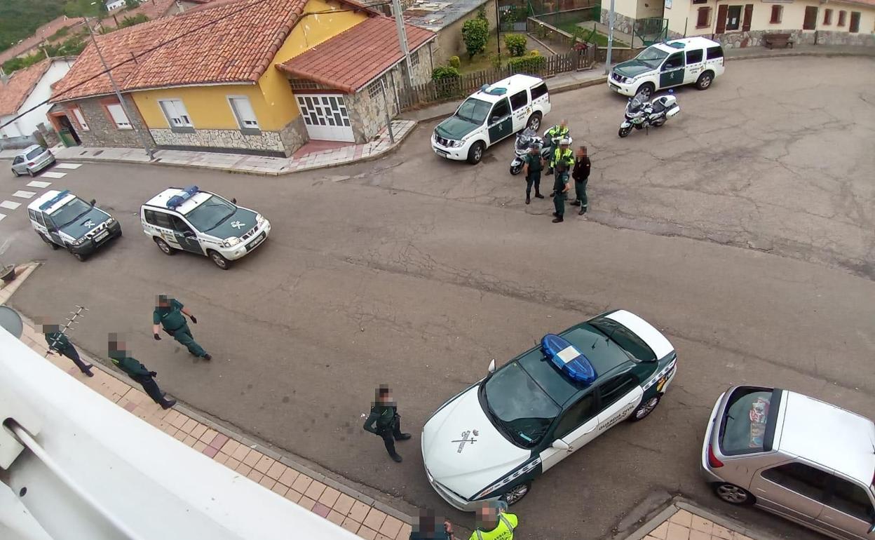 Un momento de la intervención en Ciñera. 