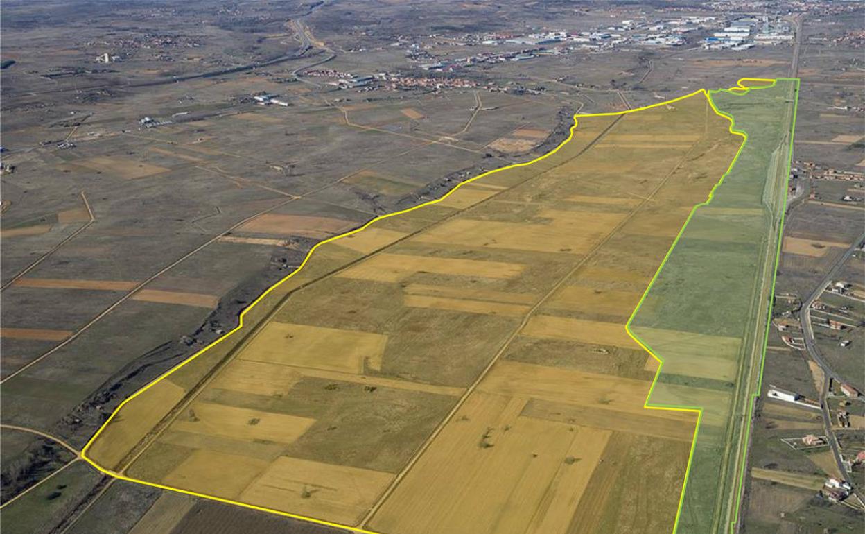 El área que será ocupada para el proyecto. 