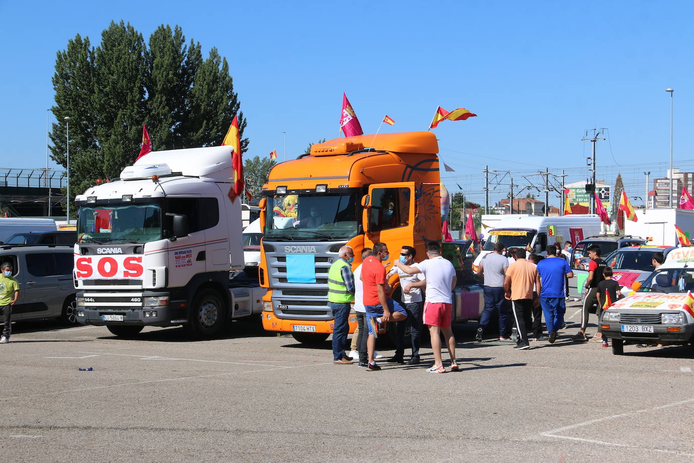 Fotos: Los feriantes leoneses salen a la calle para reclamar medidas