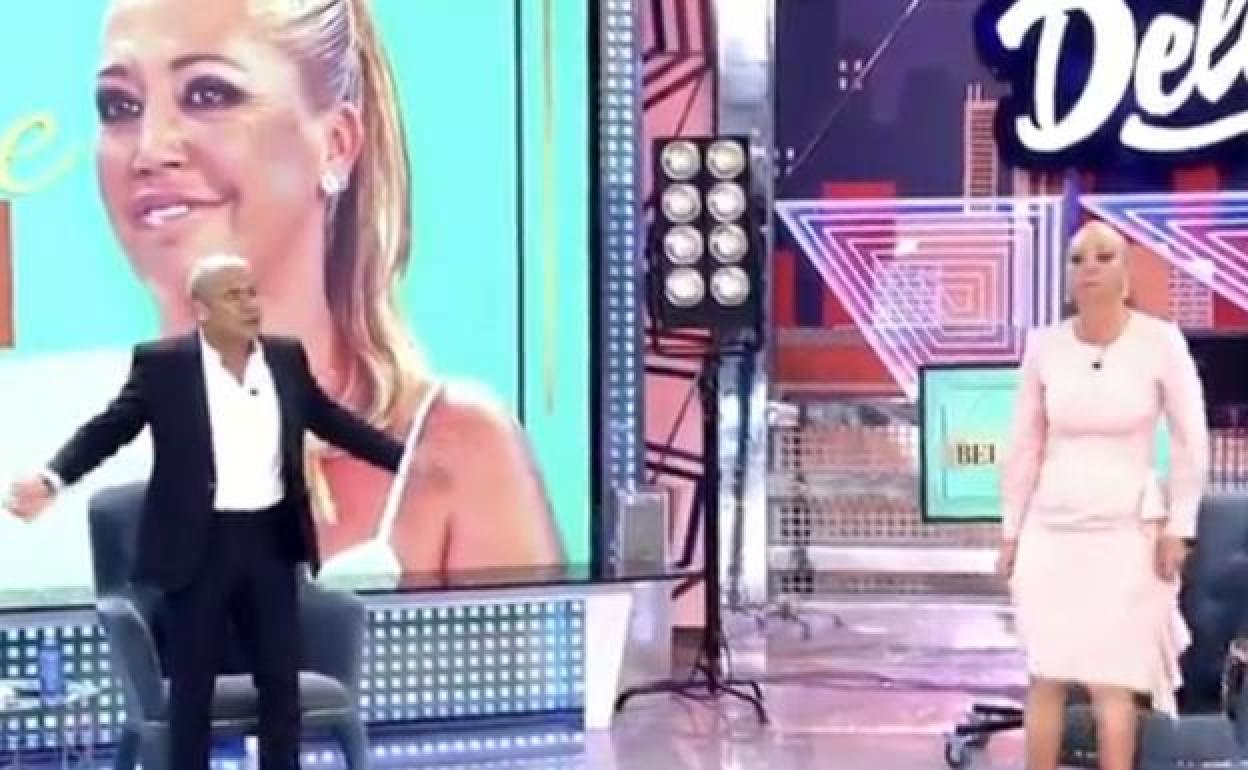 Bronca de Jorge Javier contra Belén Esteban en Sálvame Deluxe 