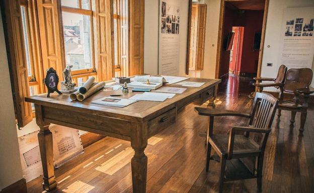 Galería. Una de las salas del interior del edifico Botines 