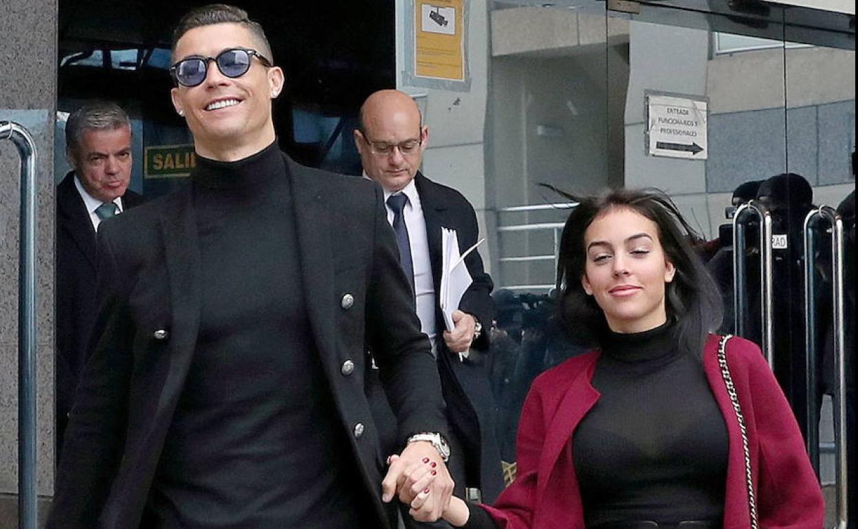 Cristiano Ronaldo con Georgina Rodríguez.