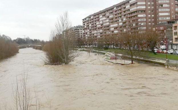 La riada de 2019 llegó a invadir el paseo de Salamanca.