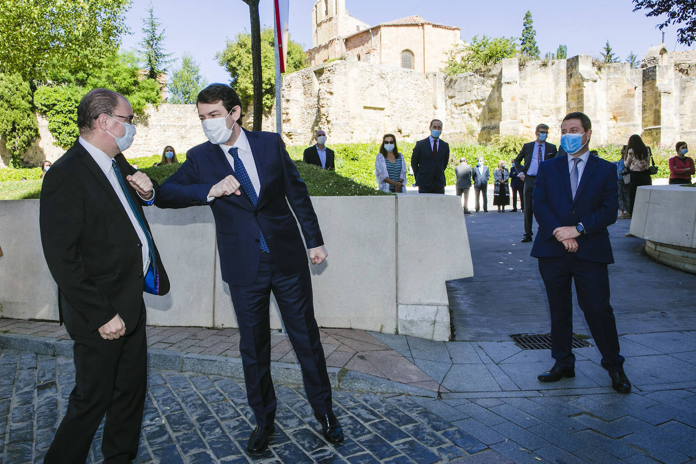 Fotos: Cumbre de presidentes de Castilla y León, Castilla-La Mancha y Aragón sobre medidas contra la despoblación