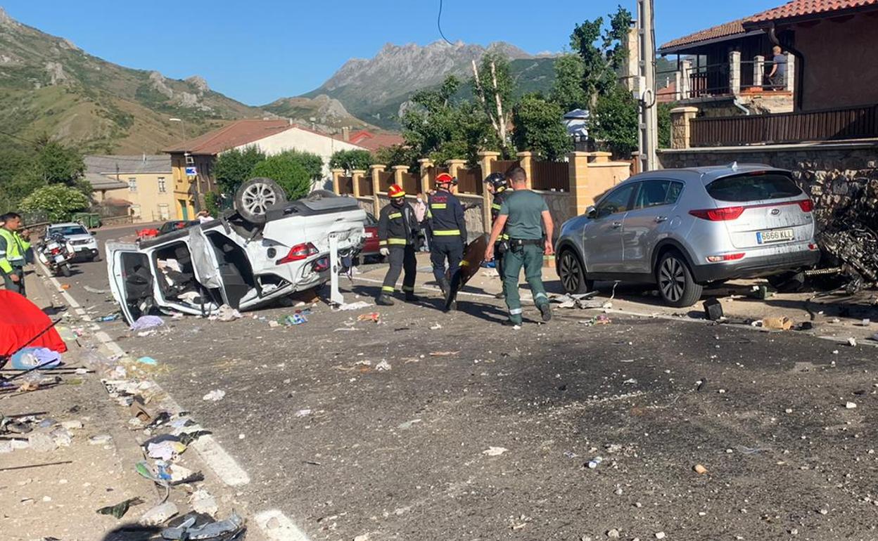 Accidente en Cármenes.