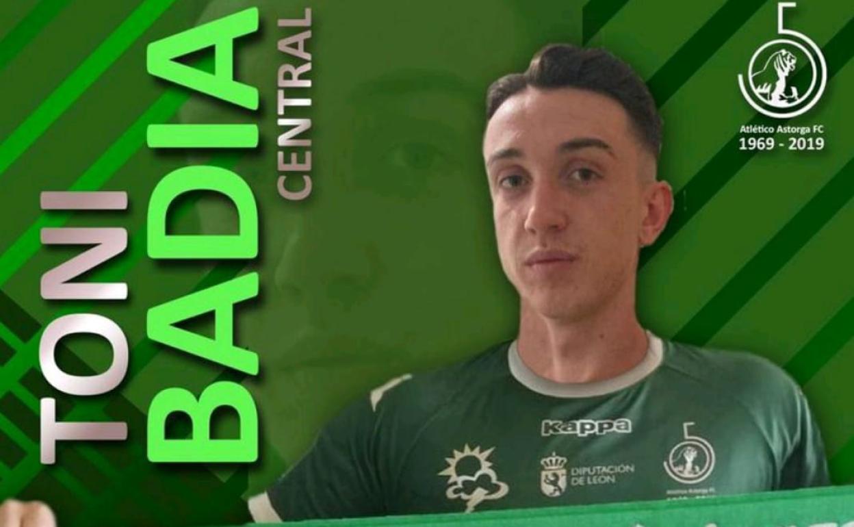 Toni Badia nuevo fichaje del Atlético Astorga.