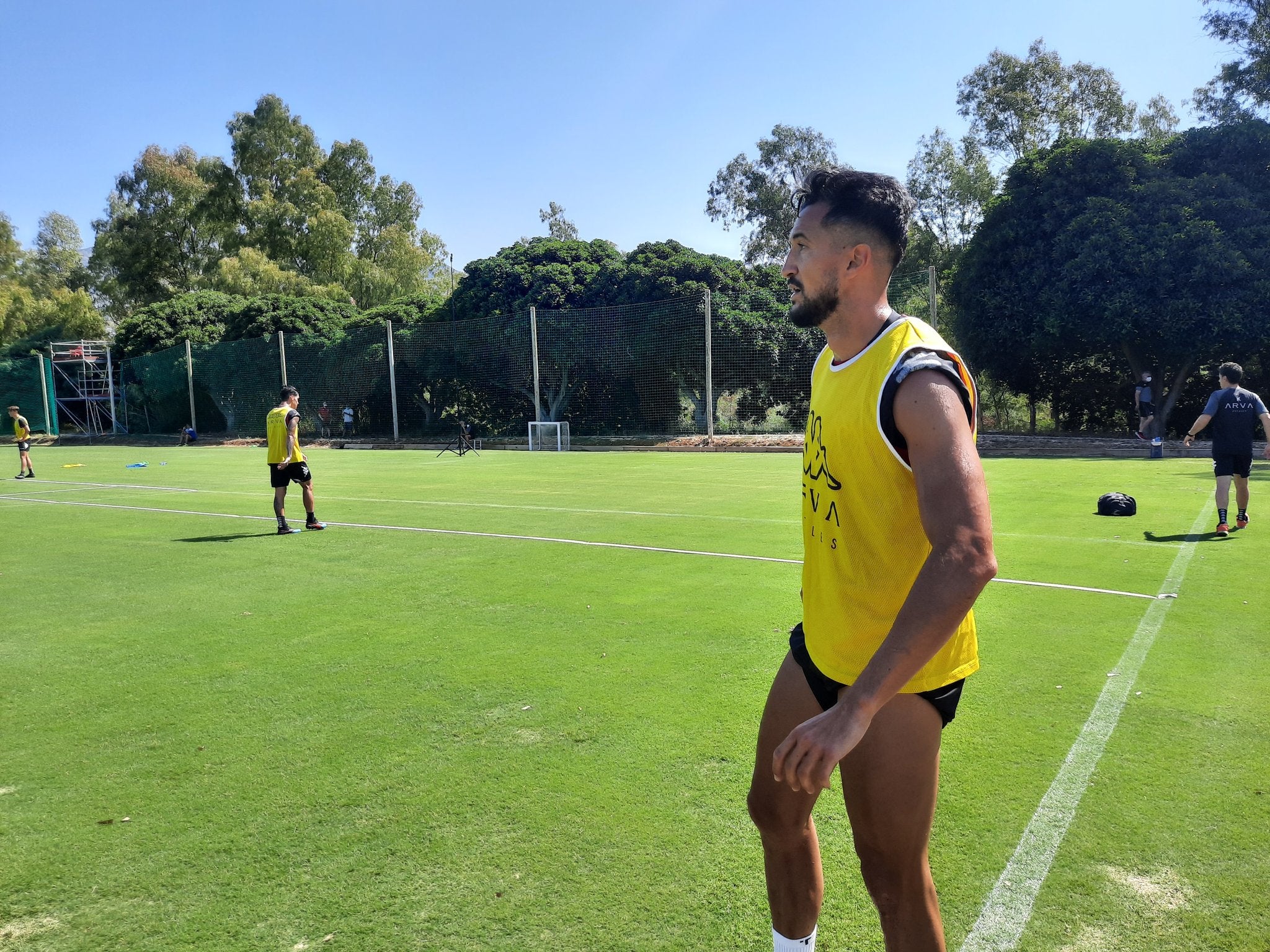 La Cultural sigue con sus entrenamientos en Marbella a la espera de su primer partido.