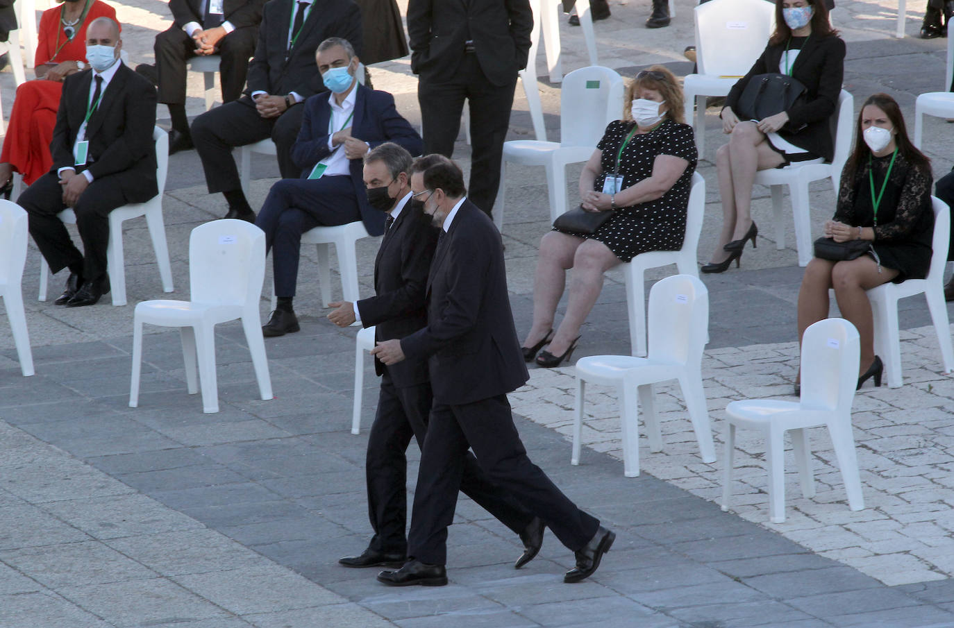 Homenaje de Estado a las víctimas de la Covid-19. Han tomado la palabra Felipe VI, una sanitaria y el hermano del periodista José María Calleja, fallecido por el coronavirus. 