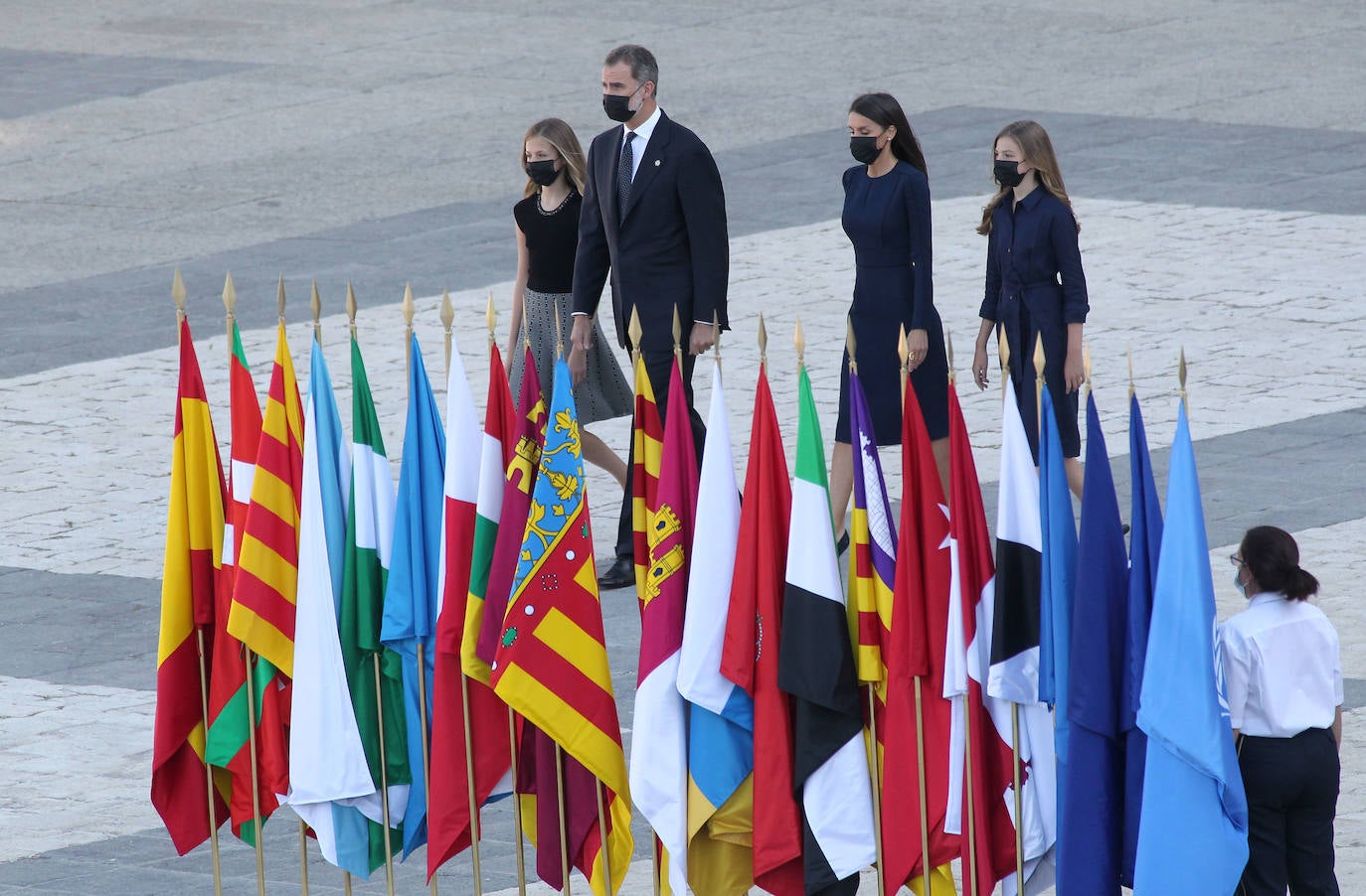 Homenaje de Estado a las víctimas de la Covid-19. Han tomado la palabra Felipe VI, una sanitaria y el hermano del periodista José María Calleja, fallecido por el coronavirus. 