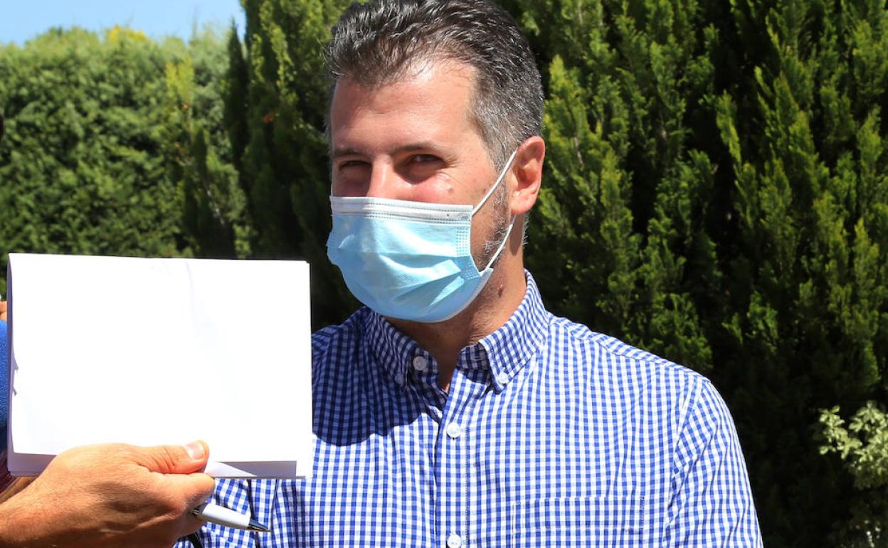 Imagen de Tudanca este viernes en un acto en Palencia.