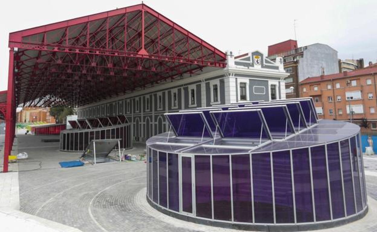 Imagen exterior de la integración del ferrocarril en León.