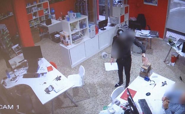 Imagen de uno de los robos, en esta ocasión el cometido en Albacete.