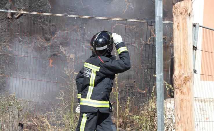 El incendio aparentaba mayor gravedad en los primeros momentos. 