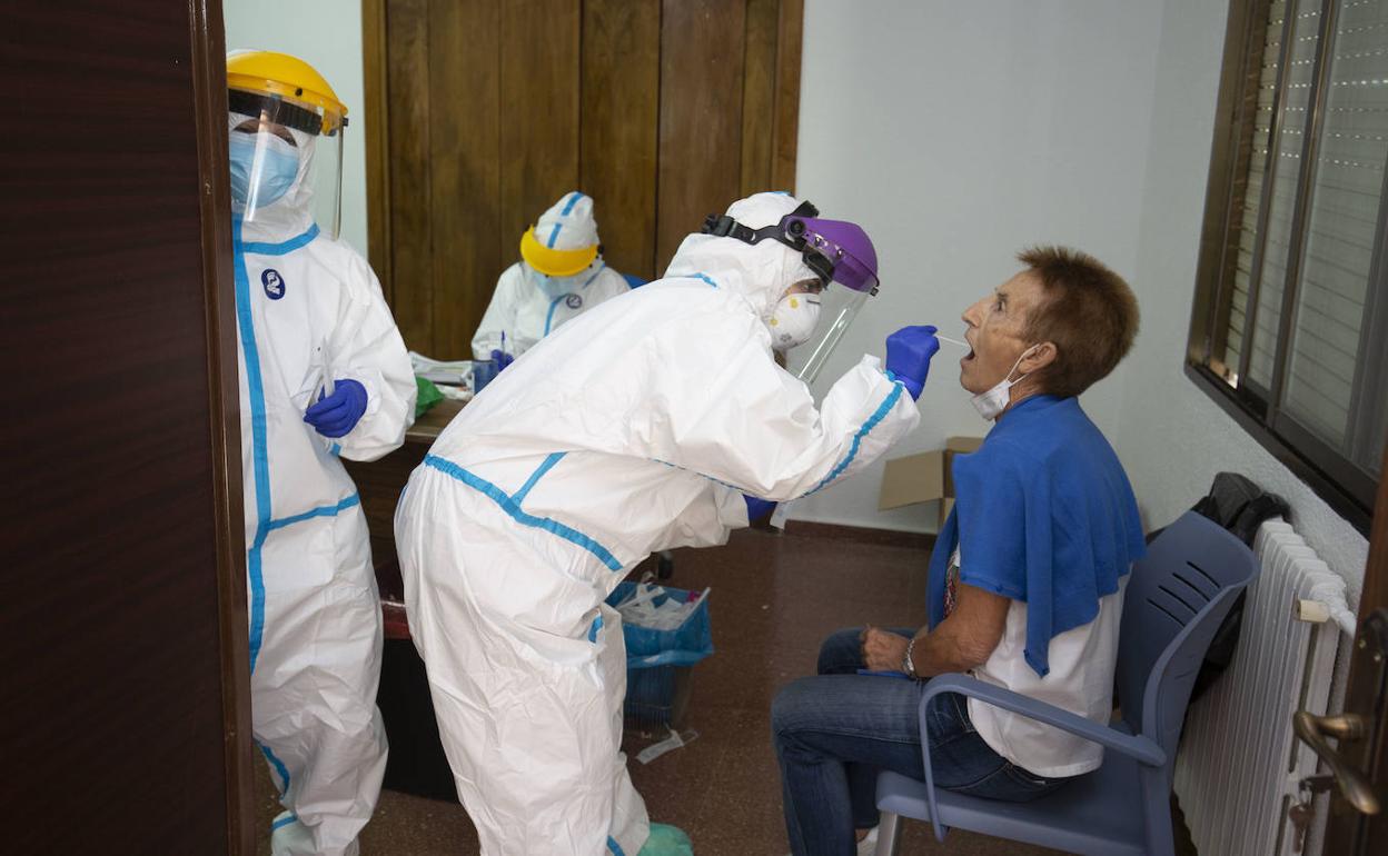 Imagen de pruebas PCR para detectar el virus en Oencia.