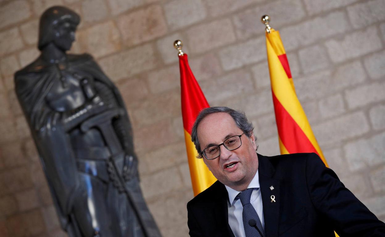 Quim Torra, presidente de la Generalitat de Cataluña.