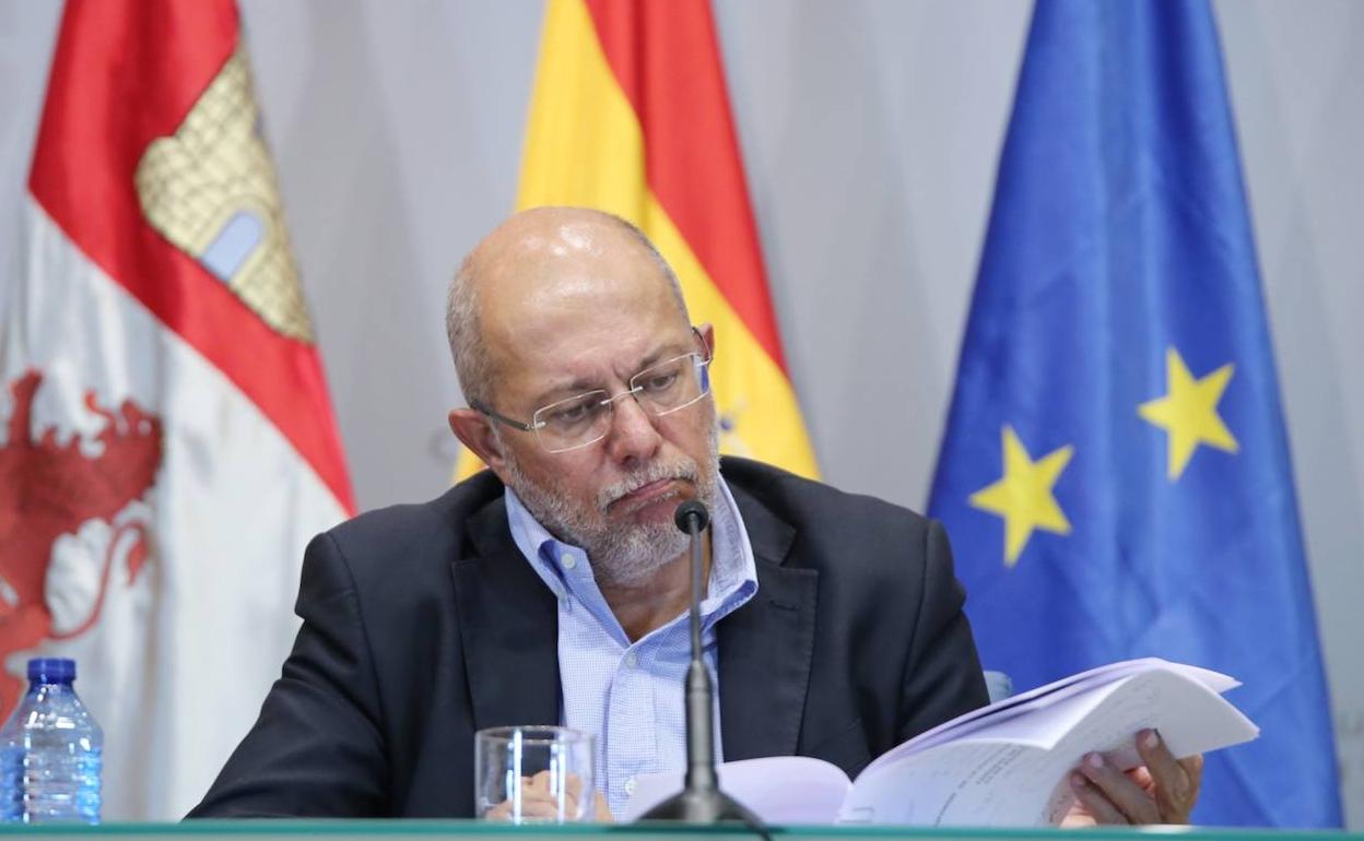 Francisco Igea, durante la rueda de prensa. 