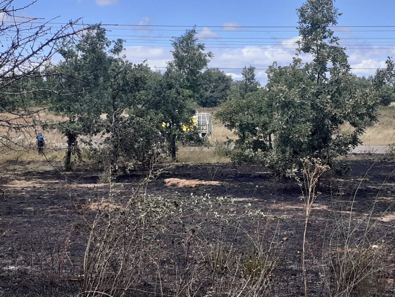 El incendio, cuyas causas se desconocen por el momento, se ha iniciado en torno a las 14:20 horas de este domingo y ha sido controlado por efectivos de Protección Civil