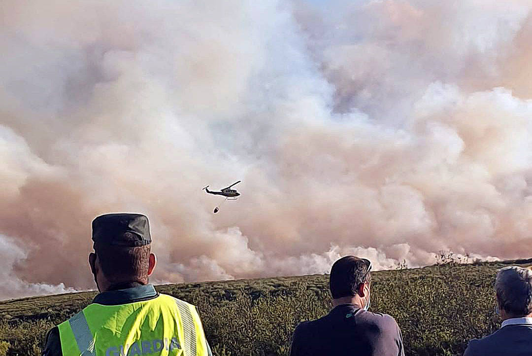 Fotos: Incendio forestal en Gallegos del Río (Zamora)