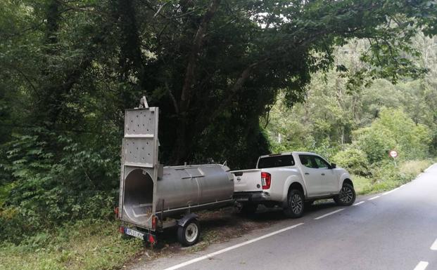 Dispositivo para transportar al oso