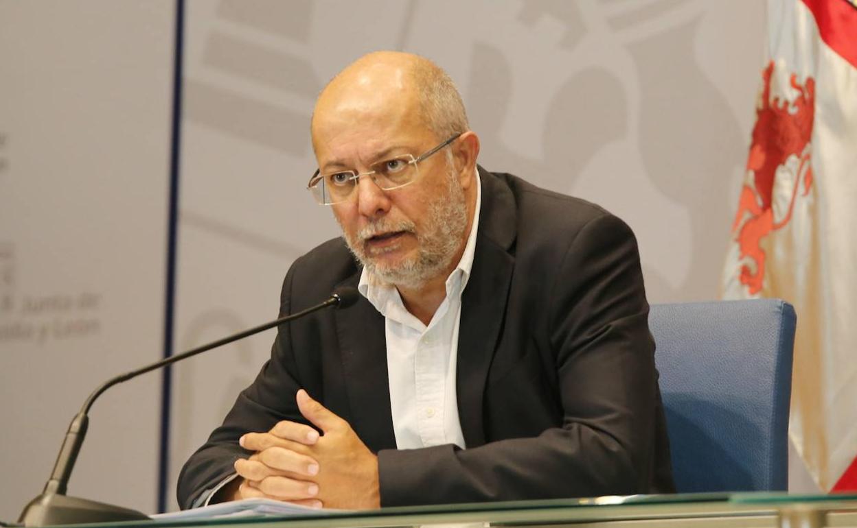 Francisco Igea, durante la rueda de prensa