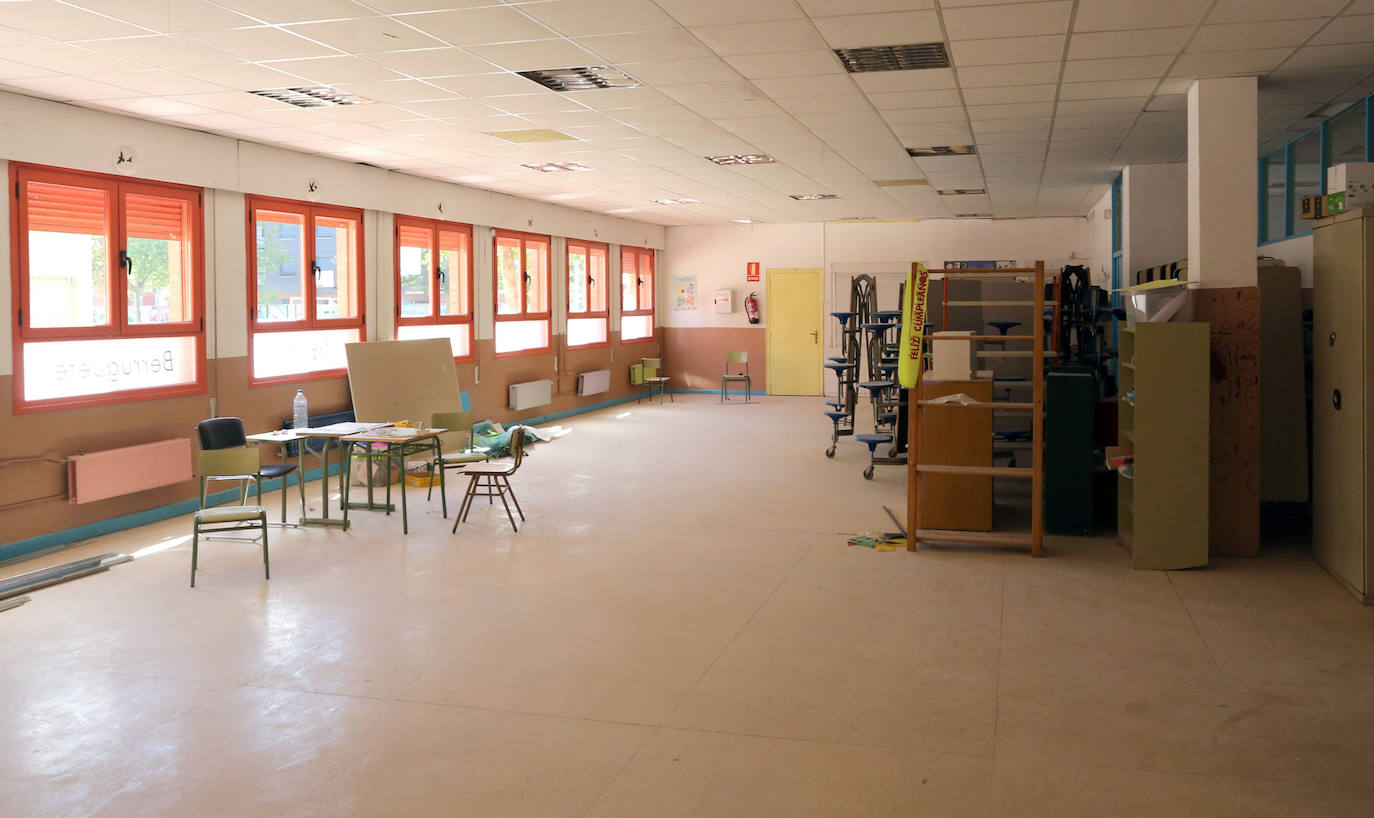 Rocío Lucas en el Colegio Alonso Berruguete. 