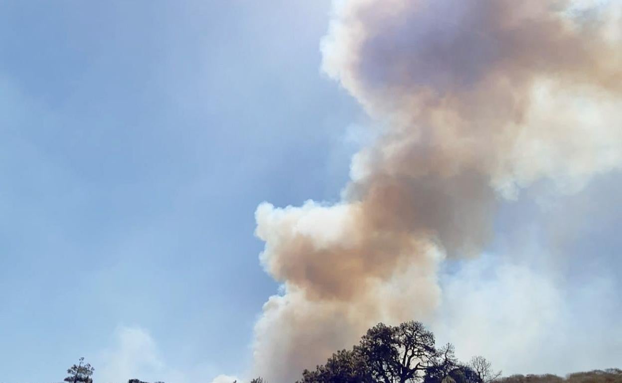 Imagen de archivo de un incendio.