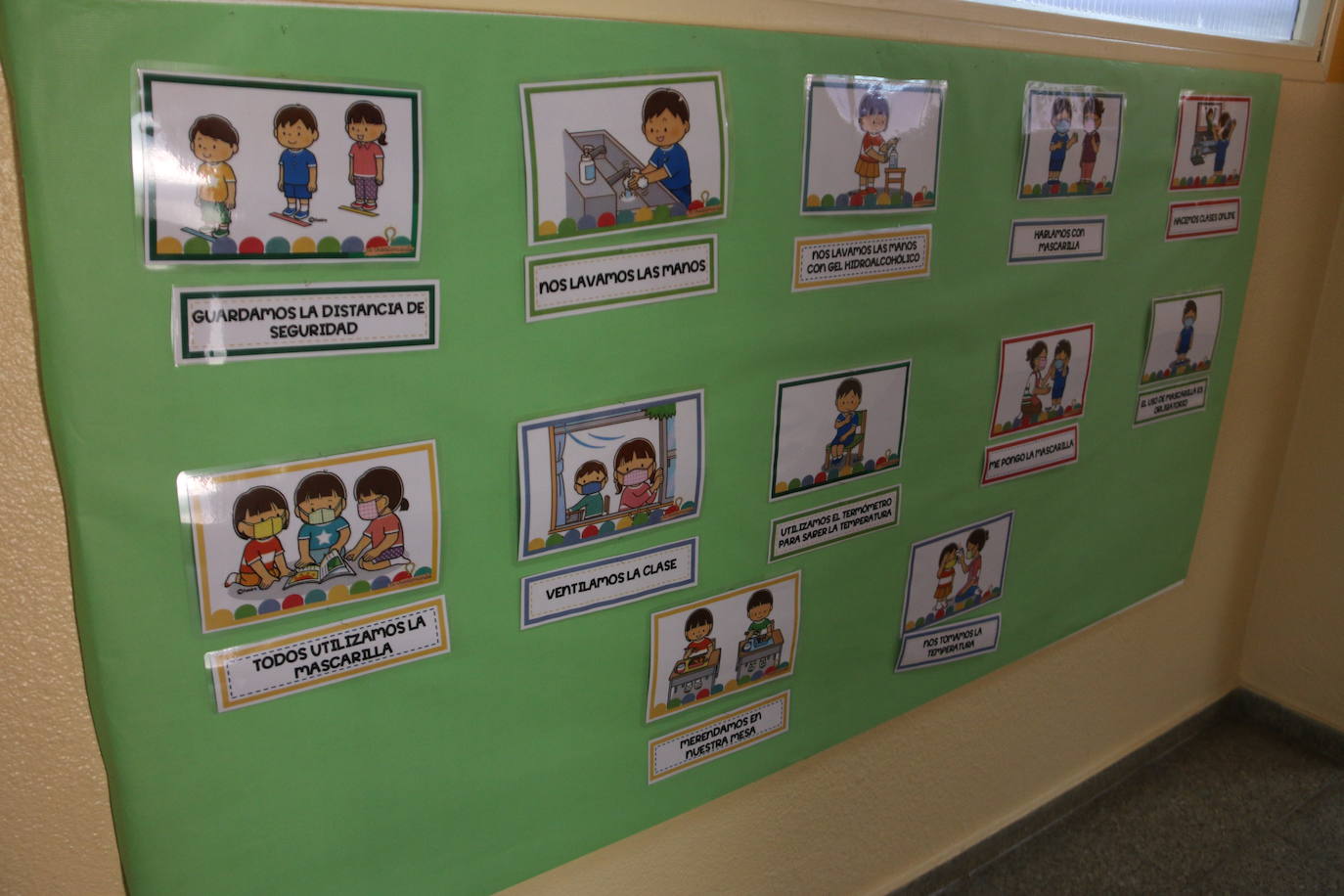 El centro educativo se prepara para que los más pequeños regresen al aula entre medidas de seguridad.