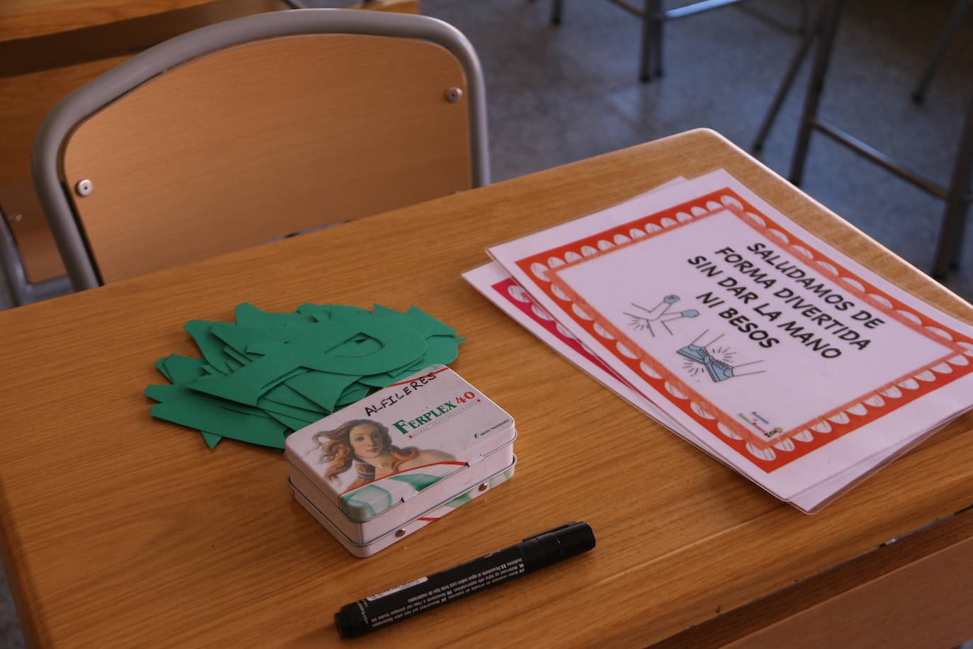 El centro educativo se prepara para que los más pequeños regresen al aula entre medidas de seguridad.