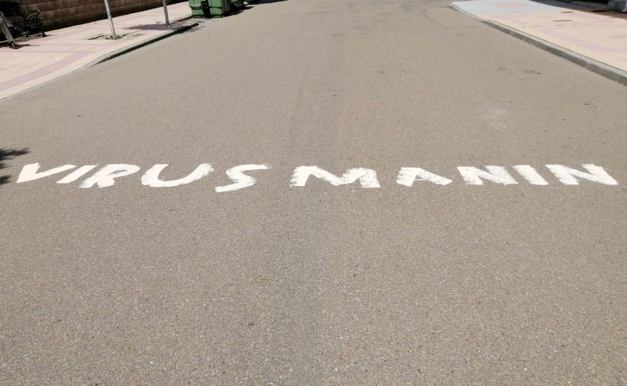 Imagen de la polémica pintada.