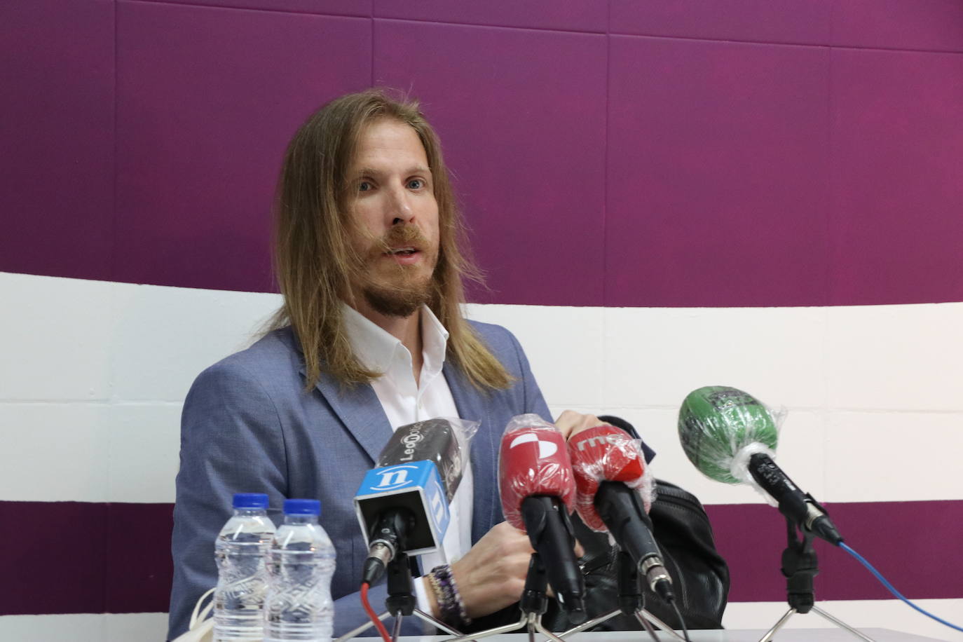 Pablo Fernández en rueda de prensa. 