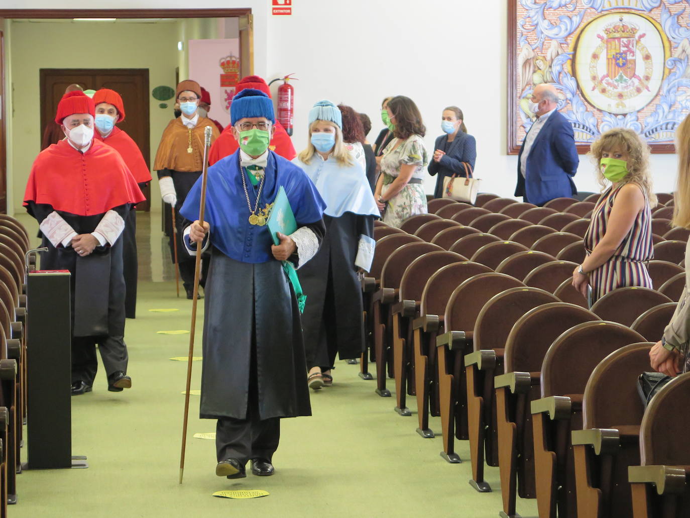Ceremonia de investidura de Juan Francisco García Marín como rector de la Universidad de León.