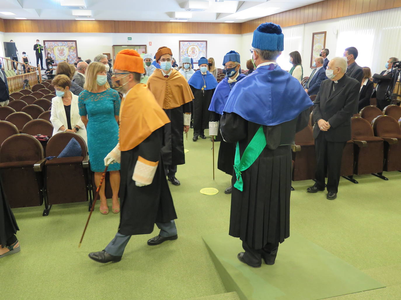 Ceremonia de investidura de Juan Francisco García Marín como rector de la Universidad de León.