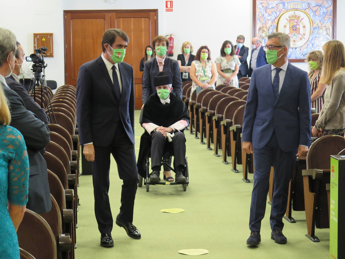 Ceremonia de investidura de Juan Francisco García Marín como rector de la Universidad de León.