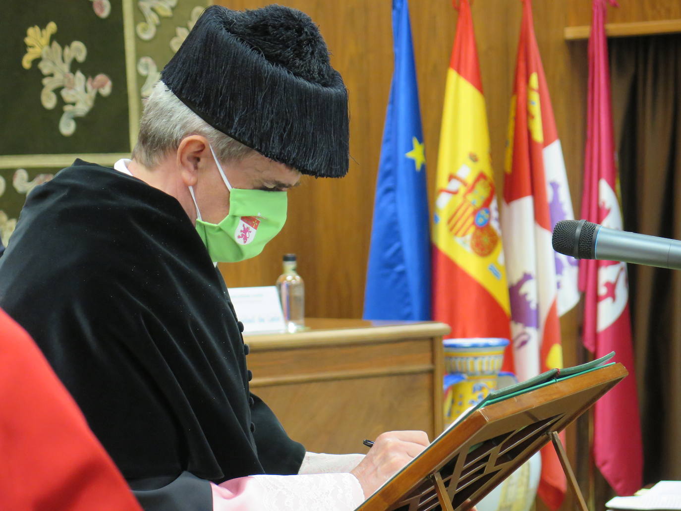 Ceremonia de investidura de Juan Francisco García Marín como rector de la Universidad de León.