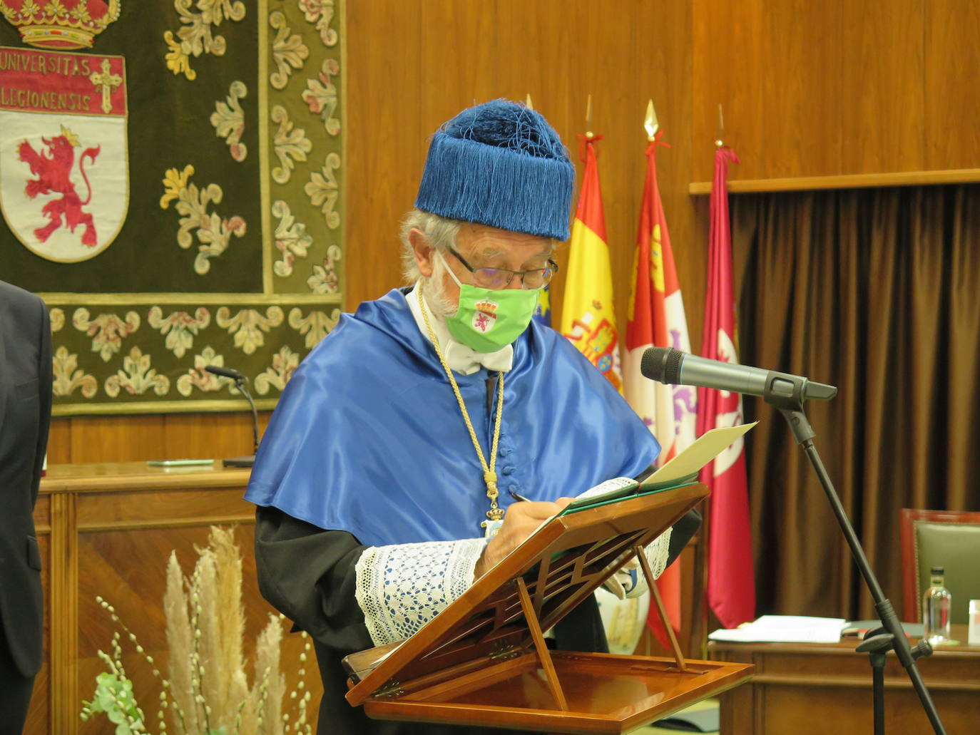 Ceremonia de investidura de Juan Francisco García Marín como rector de la Universidad de León.