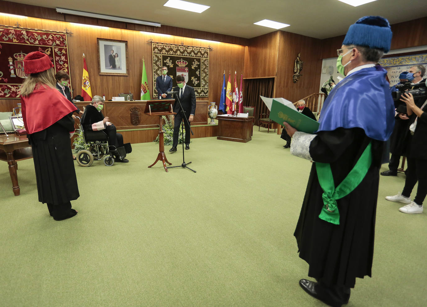 Ceremonia de investidura de Juan Francisco García Marín como rector de la Universidad de León.