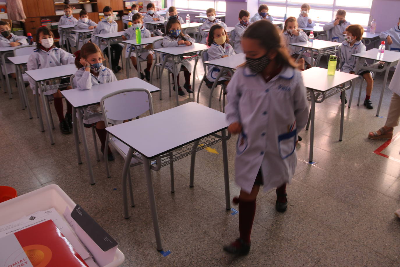 Los pequeños de Infantil y Primaria han regresado a las clases en el curso más atípico.