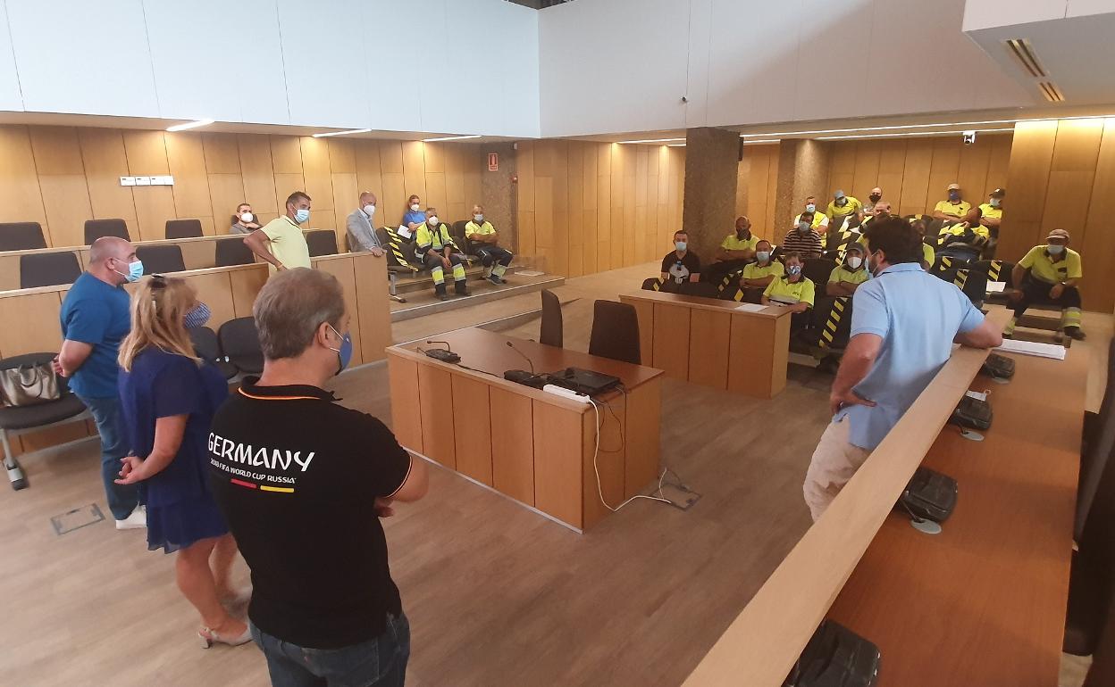 Un momento de la reunión. 