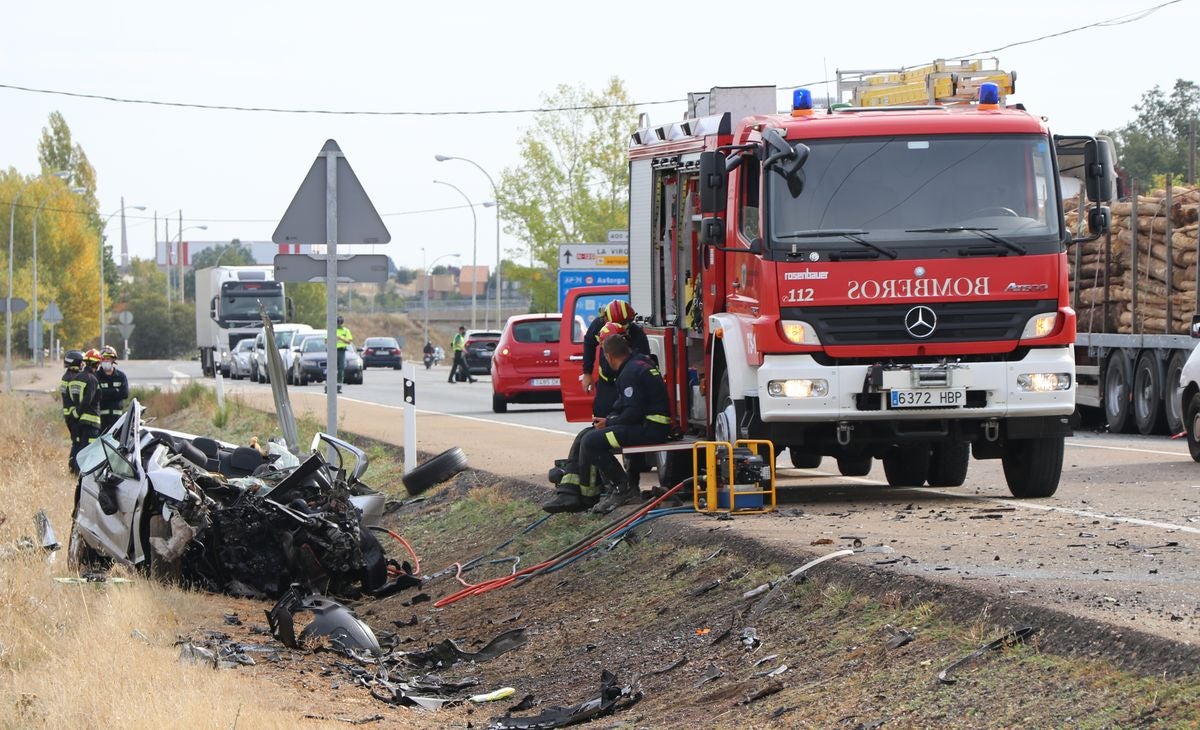 Fotos: Accidente en Valverde de la Virgen