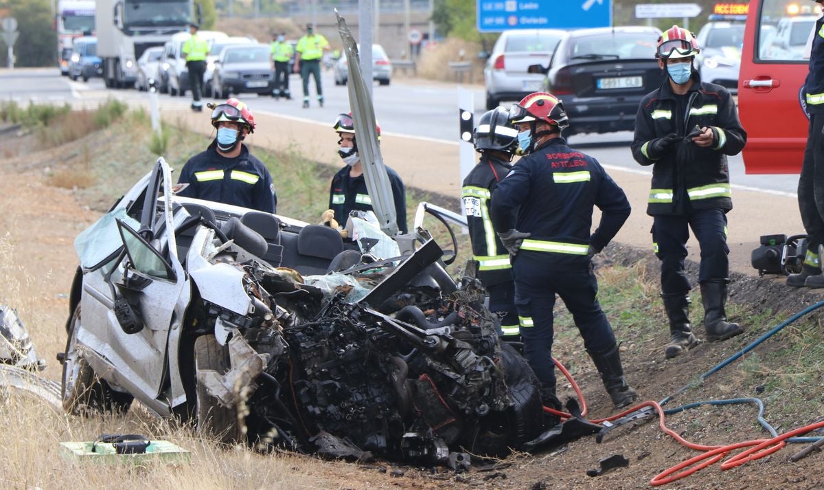 Fotos: Accidente en Valverde de la Virgen